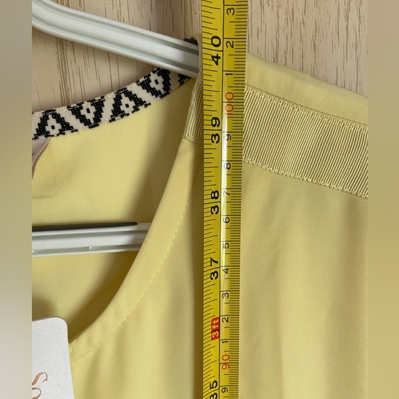 Soft Surroundings Go Lively Traverse Dress Lemon Grass Butter Yellow Sz M NWT - Picture 12 of 14